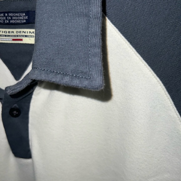 Hilfiger Denim Polo Shirt Mens Extra Large Multicolor Short Sleeve Cotton Blend - Picture 9 of 14